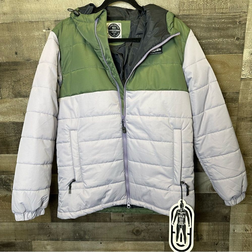 Airblaster Puffin full zip jacket colorblock NWT landform series